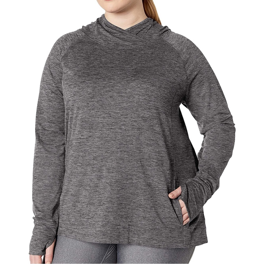 Nine West Women 3X Top Long sleeve Pockets Thumbholes Comfy Loose Stretchy NEW